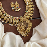 Intricate Designer Ganesha Neckpiece-Pearls-G13473